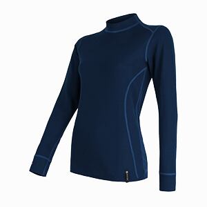 SENSOR DOUBLE FACE WOM TEE LS deep blue
