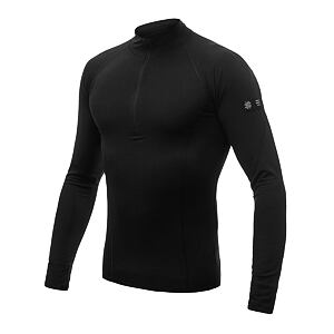 SENSOR MERINO ACTIVE TEE LS MEN BLACK