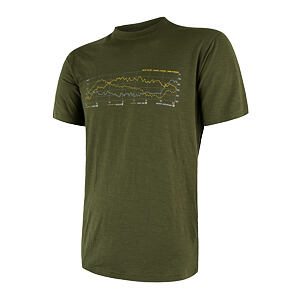 SENSOR MERINO ACTIVE PT tee ss MEN safari track