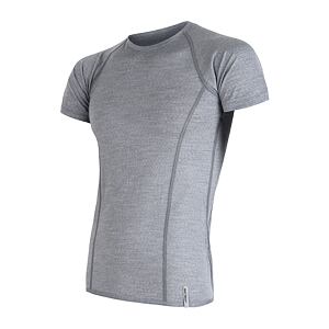 SENSOR MERINO ACTIVE tee ss MEN gry