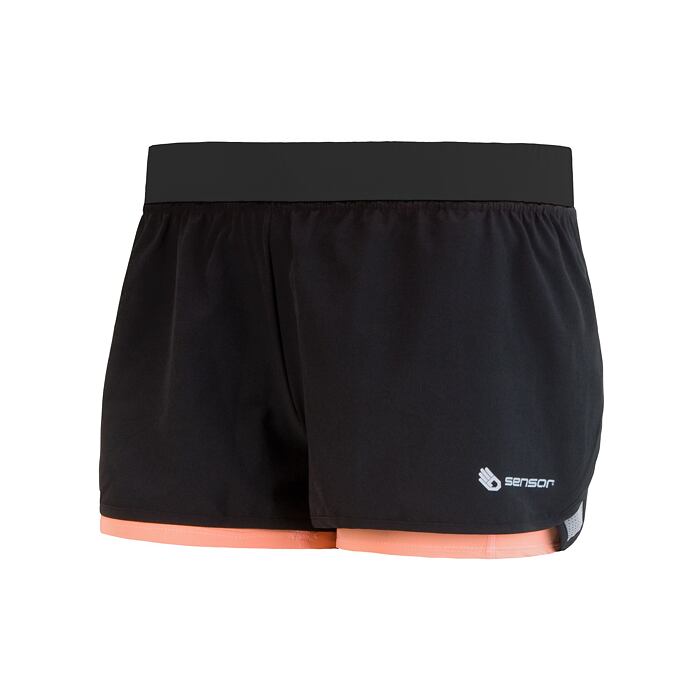 SENSOR TRAIL RUNNING SHORTS WOM BLACK