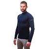 MERINO ACTIVE tee ls zip MEN deep blue