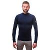 MERINO ACTIVE tee ls zip MEN deep blue
